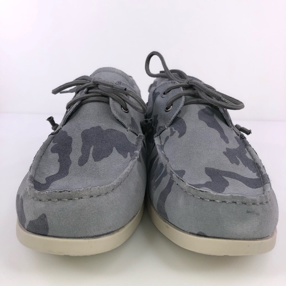 Steve Madden Gametyme Gray Camo Boat Shoes Size 13 main image 5